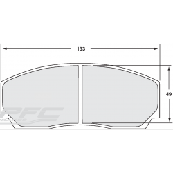 PFC Performance Friction Brake Pads Lotus Motorsport BBK 