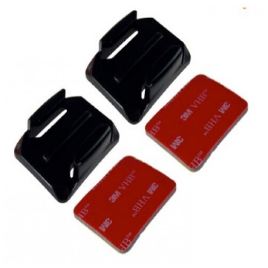 Curved Stickies - Mounted GoPro & Action Camera Mounts Curved Stickies - Mounted GoPro & Action Camera Mounts