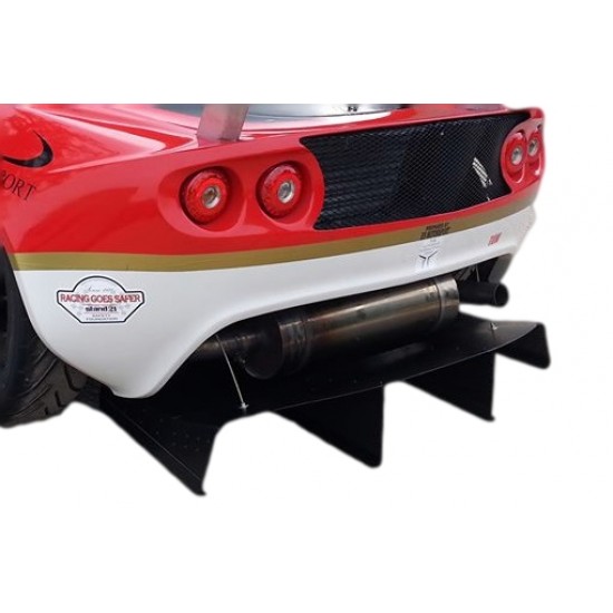 Extended 4 Fin GT3 Rear Diffuser - Lotus Exige S2 